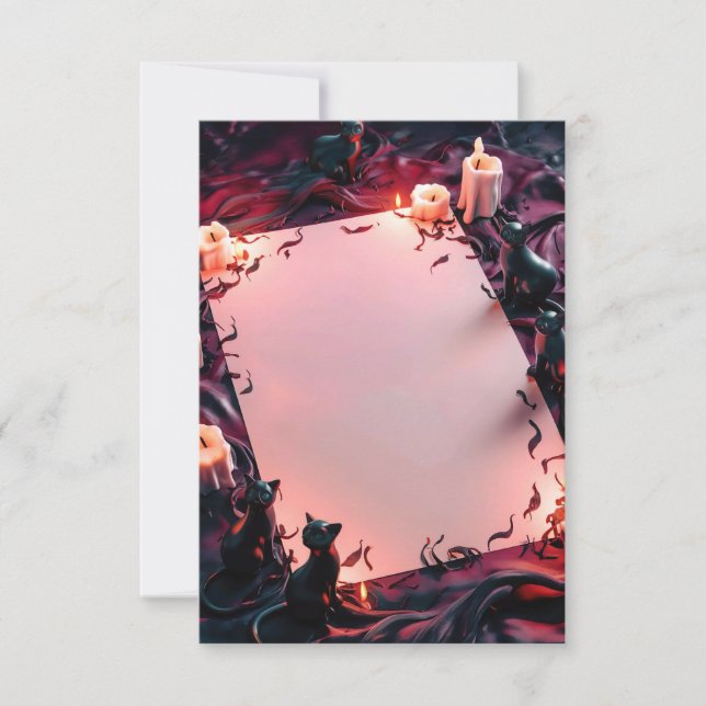 Cartão de Convite para Halloween de vazio (Frente)