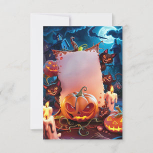 Cartão de Convite para Halloween de vazio