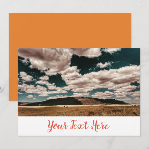 Cartão de Convite para Montanhas de Campo de Dia N