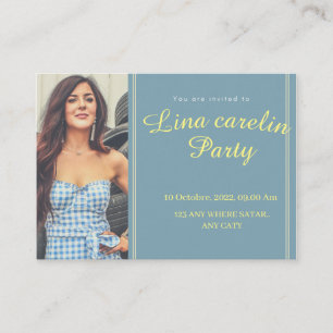 Cartão de convite para o seu melhor amigo e escola