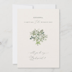 Cartão de Convite para Proposta da Sage Garden Bri