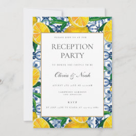 Cartão de Convite para Recepção de Azulejos de Lim