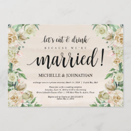 Cartão de Convite para Recepção de Casamento Furti