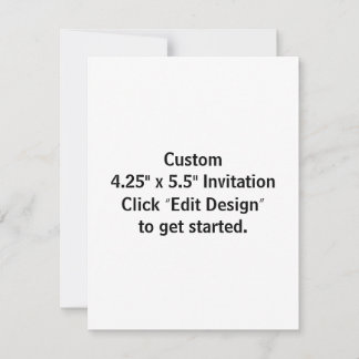 Cartão de Convite Personalizado 10,8 cm x 14 cm