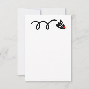 Cartão de convite personalizado com o logotipo da