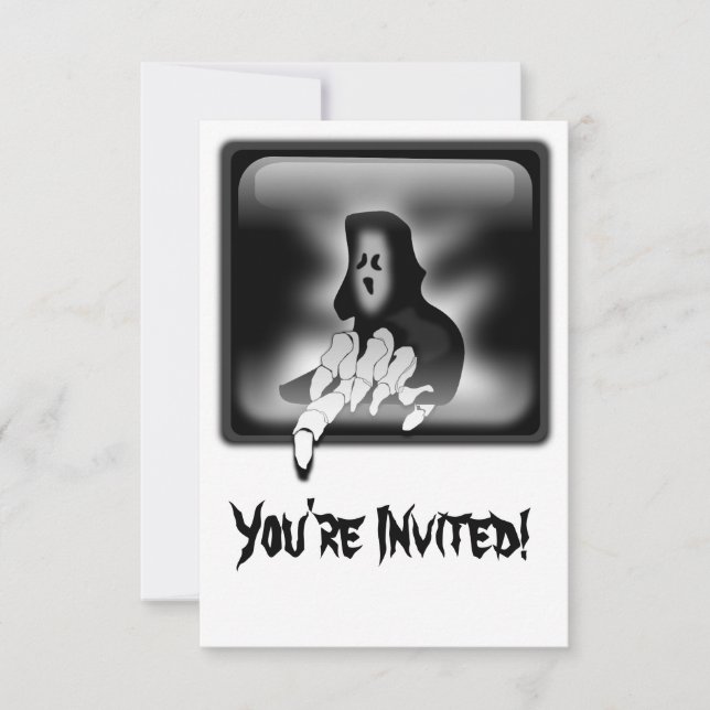 Cartão de Convite Personalizado para Morte do Ceif (Frente)