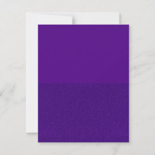 Cartão de Convite Personalizado Roxo Half-and-Half