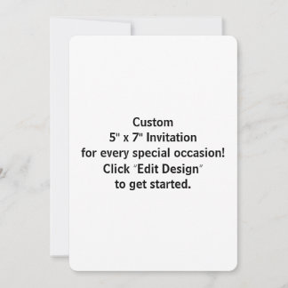 Cartão de Convite Plano Personalizado 13 x 18 cm