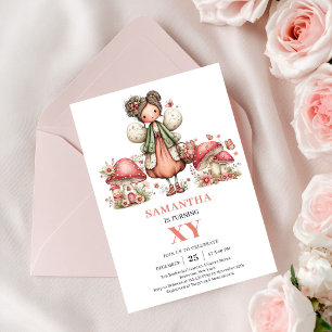 Cartão de Convite Rosa Pastel para 3º Aniversário