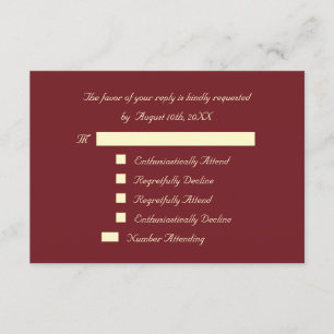 Cartão de Convite RSVP de Eventos Personalizados E