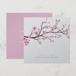 CARTÃO DE CONVITE : SAKURA CHERRY BLOSSOMS