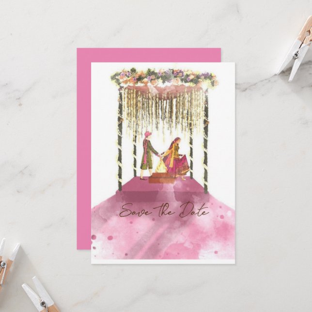 Cartão de Convite - SALVAR A DATA (Frente/Verso In Situ)