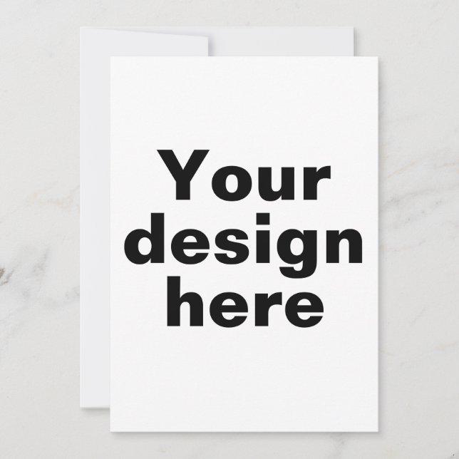 Cartão de Convite Simples Personalizado, Convite P (Frente)