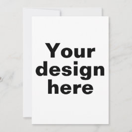 Cartão de Convite Simples Personalizado, Convite P