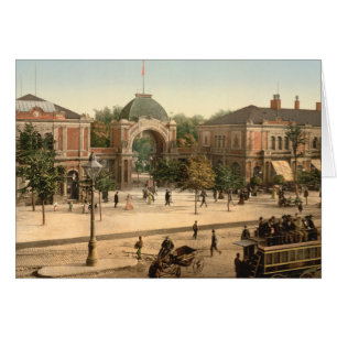 Cartão de Copenhaga da entrada do parque de Tivol