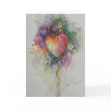 Cartão de Coração da Rebecca para todas as ocasiõe