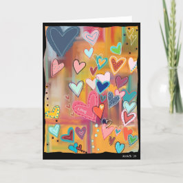 Cartão de Coração de Amor