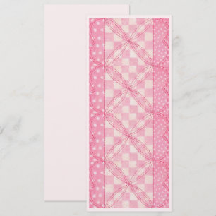 CARTÃO DE CORAÇÃO DE TINTA 4x9.25 / Rosa / Vertica