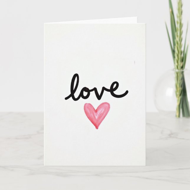 Cartão de Coração do Roteiro de Amor Romântico (Frente)