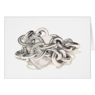 Cartão de Coração Encadeado