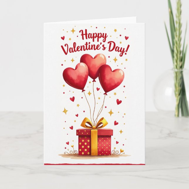 Cartão de Corações de Romance Doce (Frente)