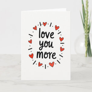 Cartão de Corações Vermelhos de Amor por Você