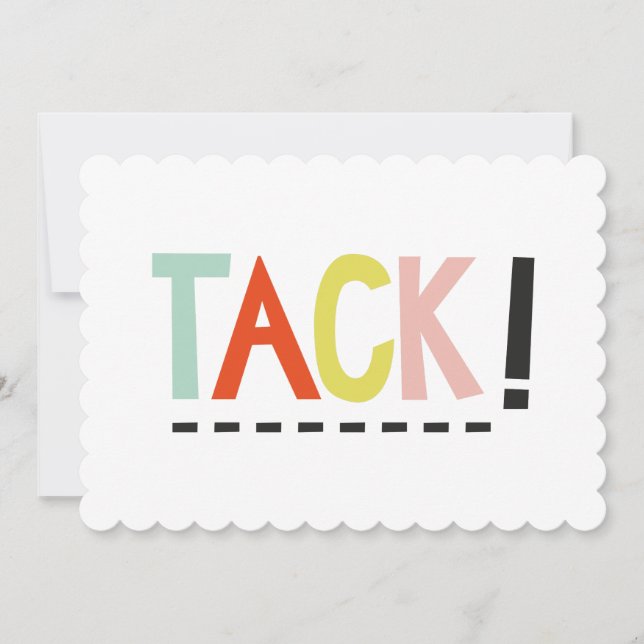 Cartão de Cores TACK! (Frente)