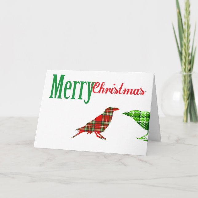 Cartão de Coroa de Natal Duplo (Frente)