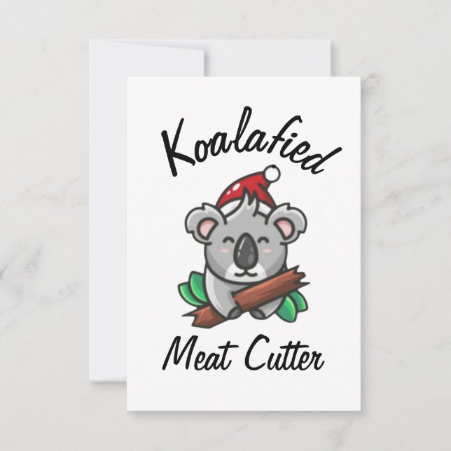Cartão de Cortador de Carne Koalafied (Frente)