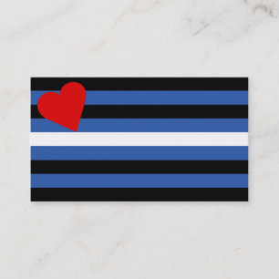 Cartão de couro do truque da bandeira