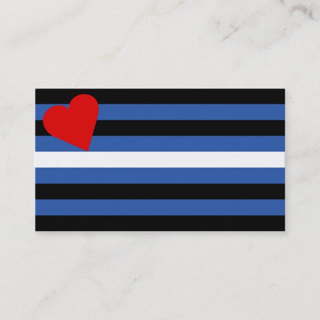 Cartão de couro do truque da bandeira (Frente)