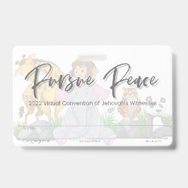 Cartão de Crachá da Convenção JW Keepsasaame | Ani