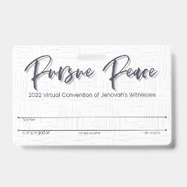 Cartão de Crachá da Convenção JW Keepsasaame | Tha