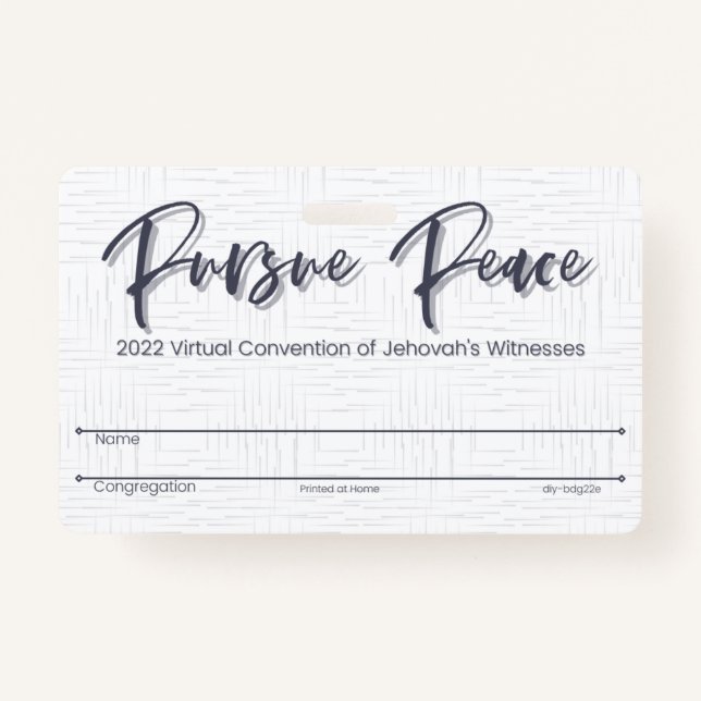 Cartão de Crachá da Convenção JW Keepsasaame | Tha (Frente)