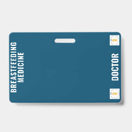 Cartão de Crachá para aleitamento e aleitamento