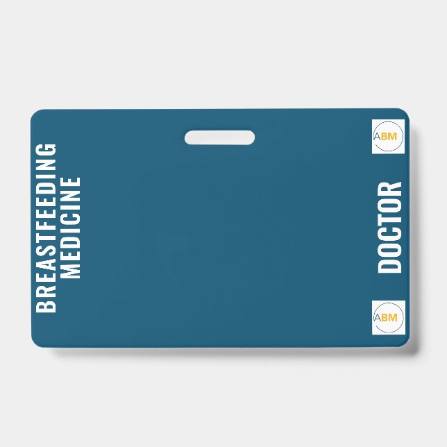 Cartão de Crachá para aleitamento e aleitamento (Frente)