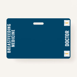 Cartão de Crachá para aleitamento e aleitamento