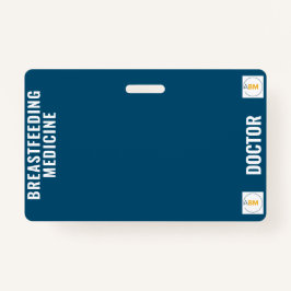 Cartão de Crachá para aleitamento e aleitamento