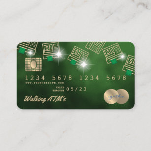 Cartão de Crédito Caixa de Moeda ATM Estilado