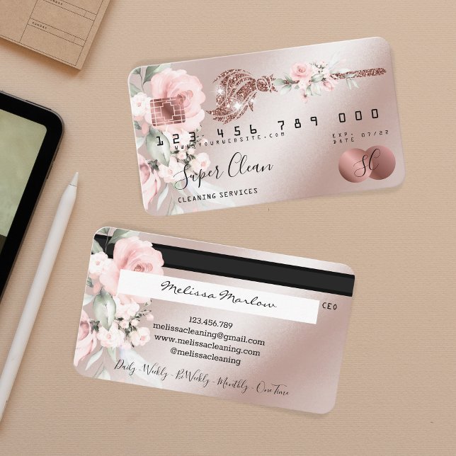 Cartão de crédito de limpeza Maid House (Criador carregado)