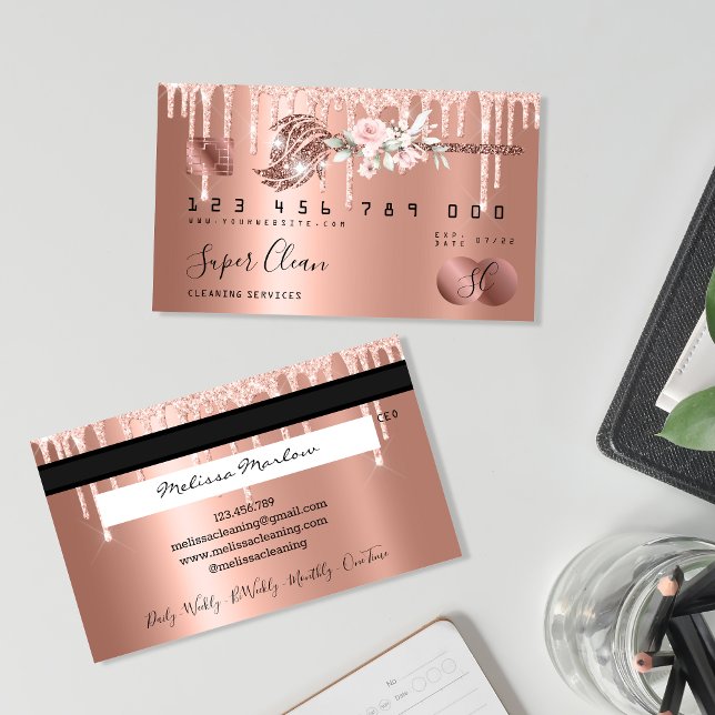 Cartão de crédito de limpeza Maid House (Criador carregado)