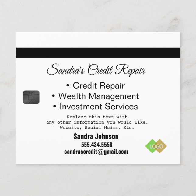 Cartão de Crédito Preto e Dourado (Frente)