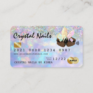 Cartão de Crédito Técnico Holográfico Opal Crystal
