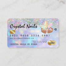 Cartão de Crédito Técnico Holográfico Opal Crystal