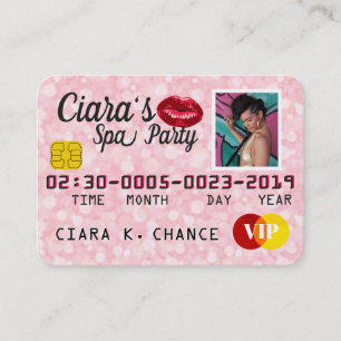 Cartão de crédito VIP Cinza Espumante Convites Fo