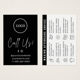 Cartão de cuidados de saúde moderno com o logotipo