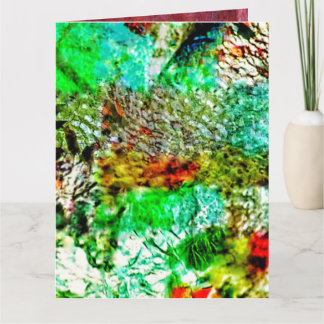 Cartão de Cumprimentos Abstrato Amarelo Dobrado, A