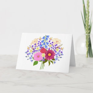 Cartão de Cumprimentos Branco Doblado Blumenstraus