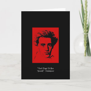 Cartão de Cumprimentos com a Citação de Kierkegaar