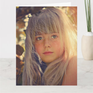 Cartão de cumprimentos com foto personalizada